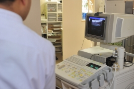 山田接骨院では超音波画像観察装置（エコー）検査を行います